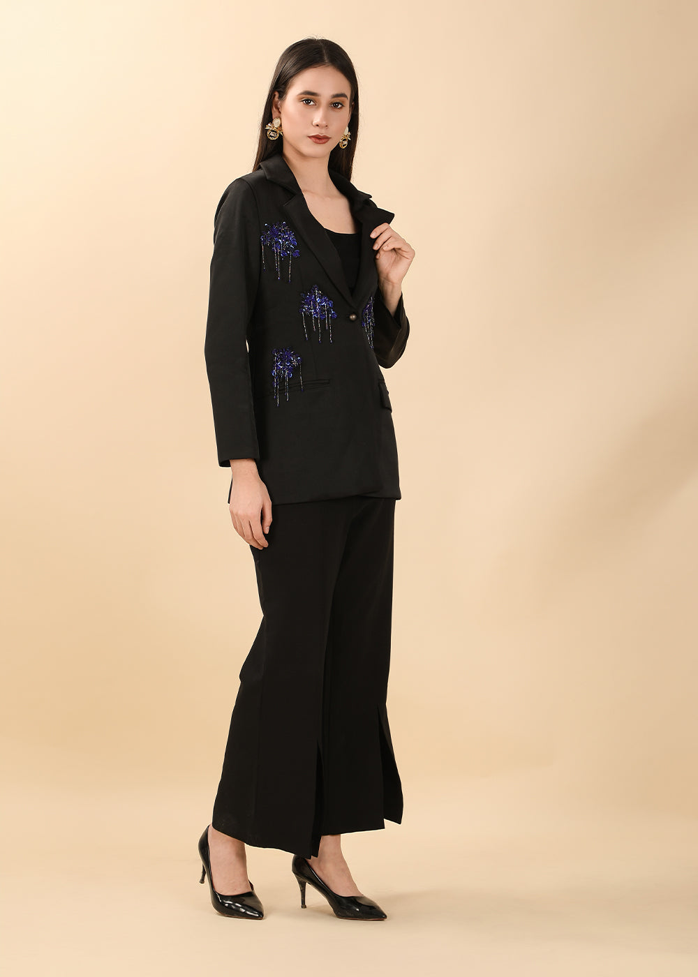 Midnight Sky Blazer with pants (3pc set)