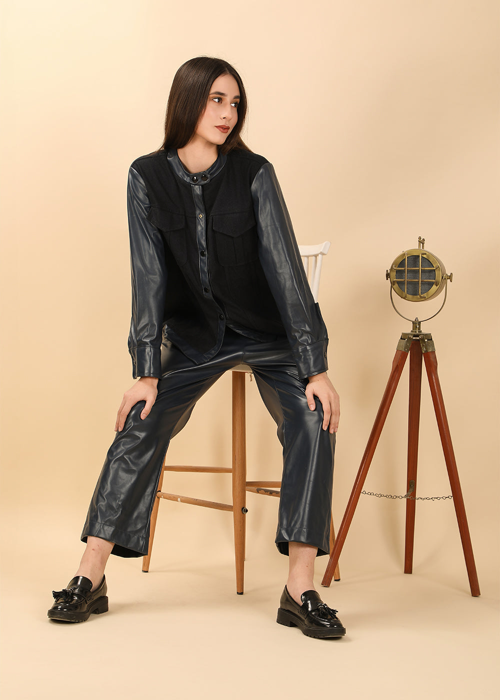 Faux Leather co-ord set