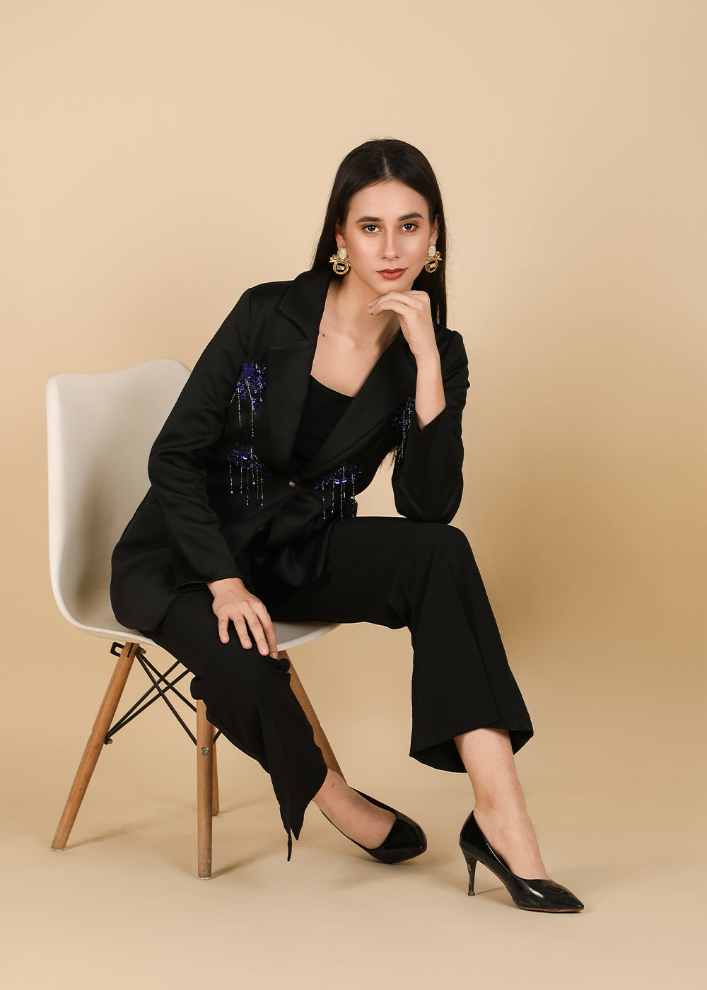 Midnight Sky Blazer with pants (3pc set)