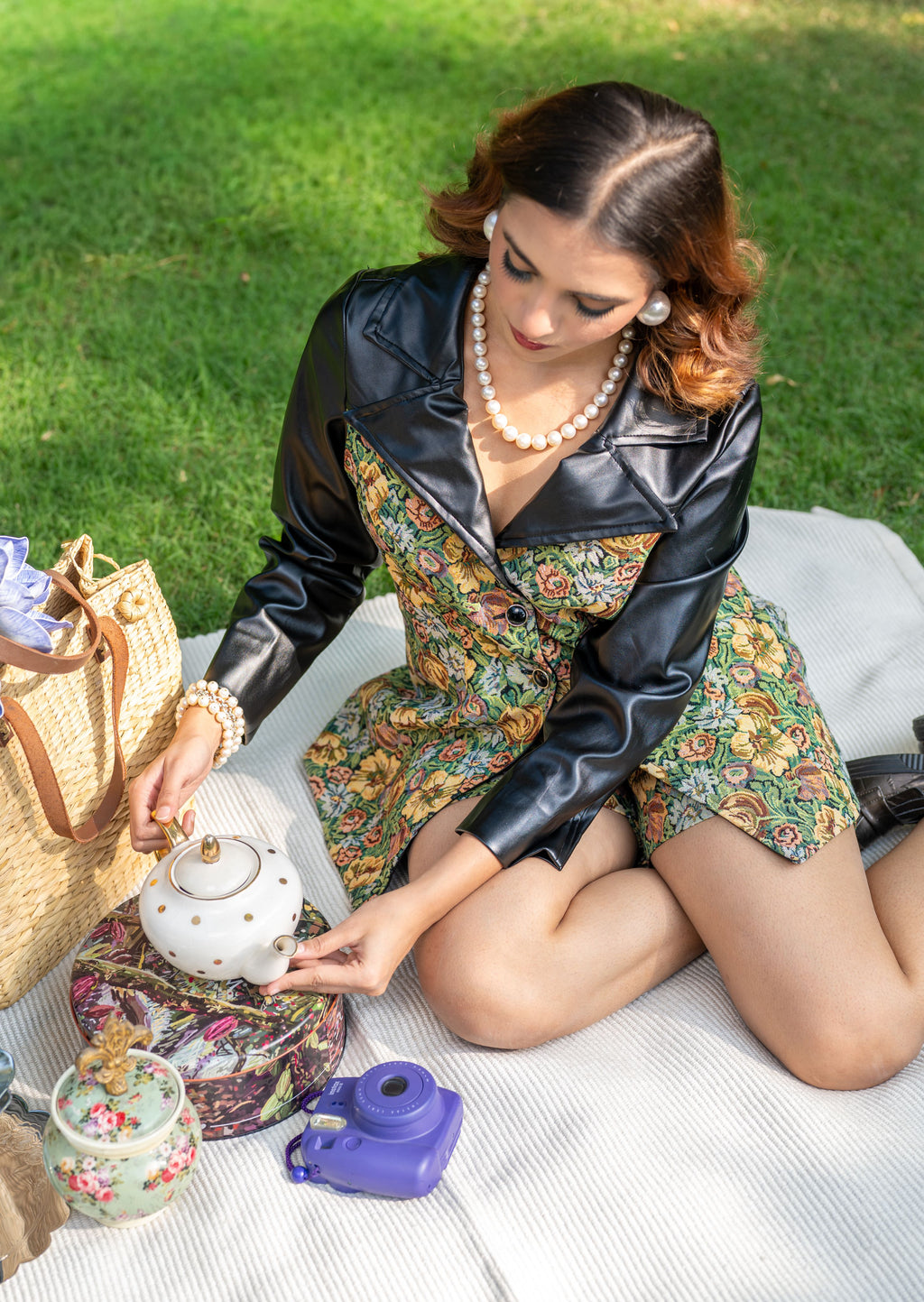 Retro Jacquard co-ord set