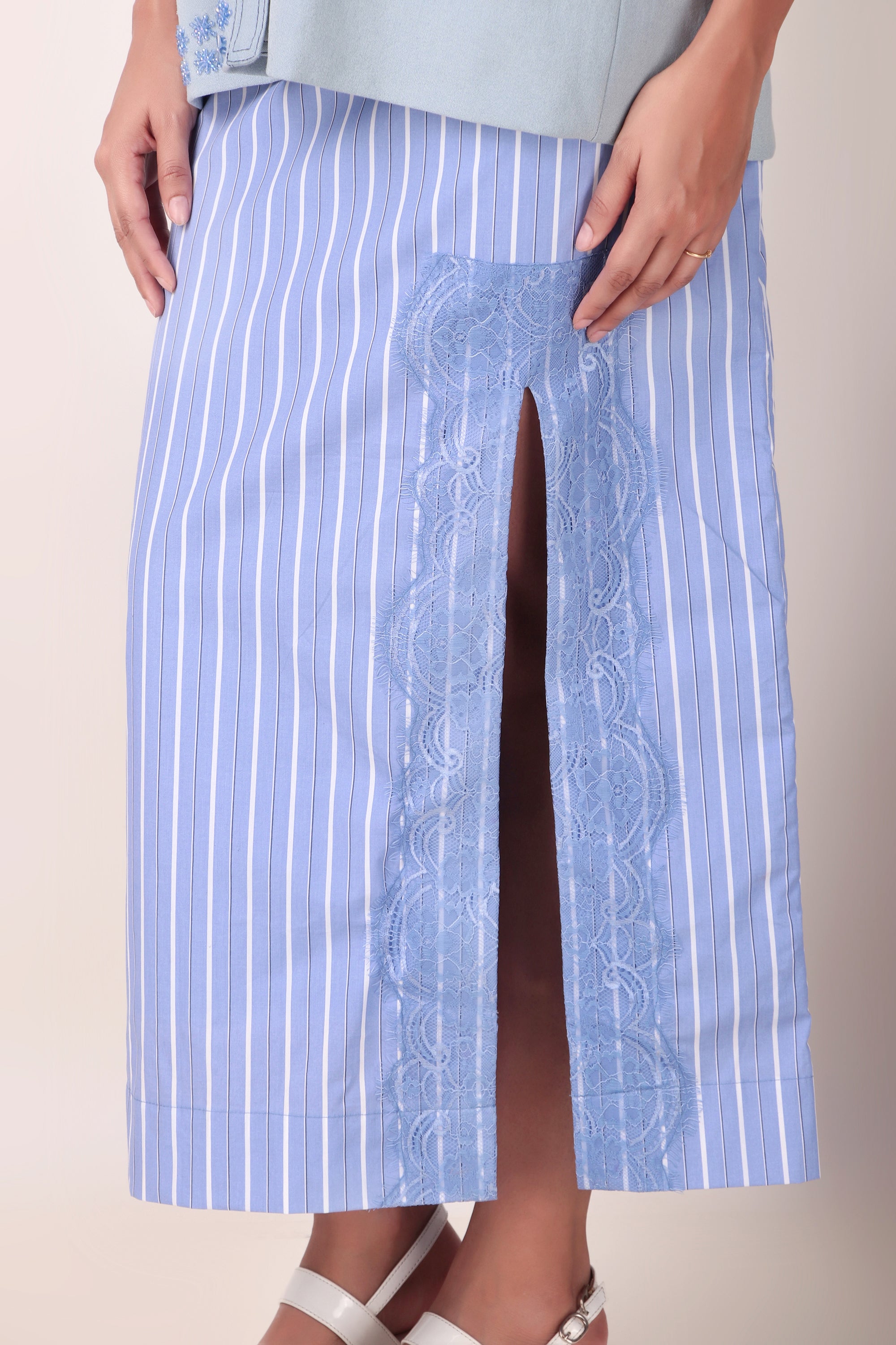 Blue Water Shacket and Skirt