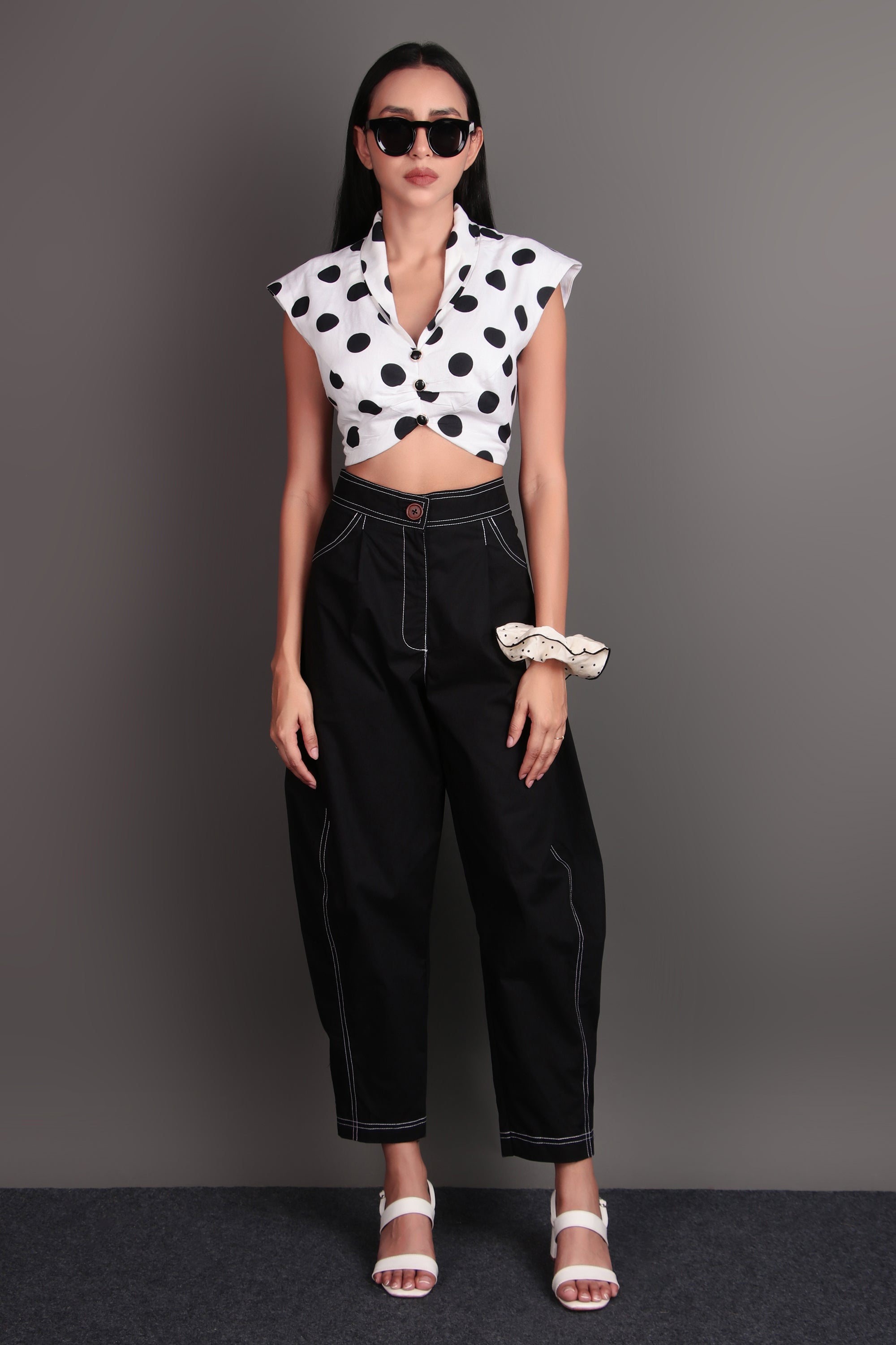 Paula crop top with Barrel Pants