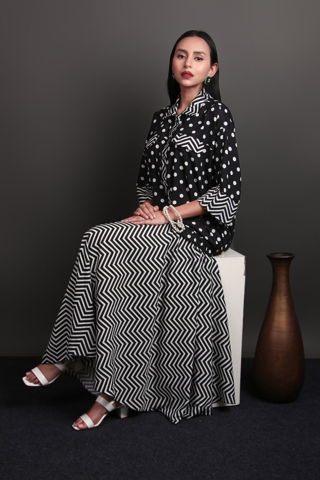 Regale Polka co-rd skirt