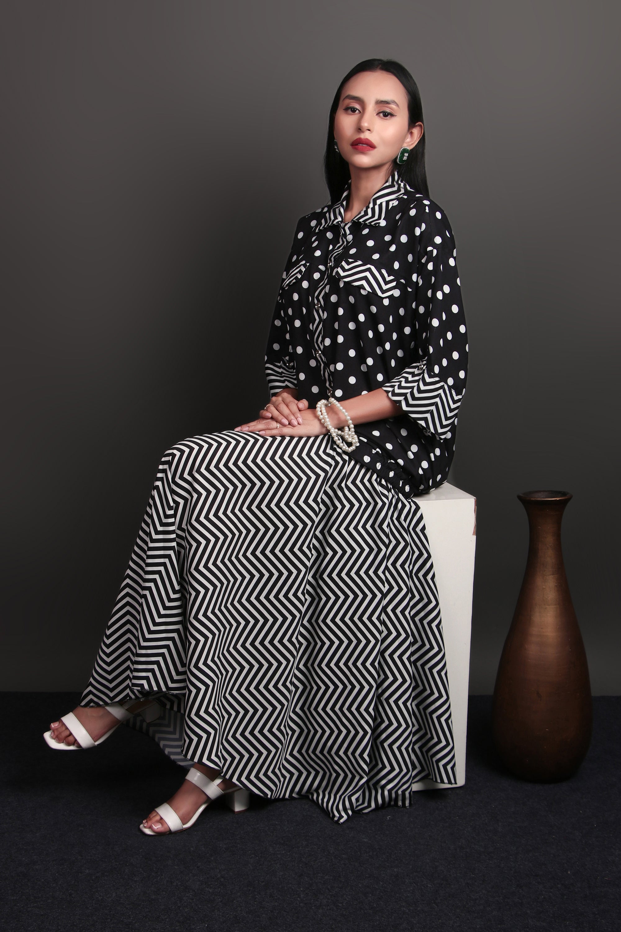 Regale Polka co-rd skirt