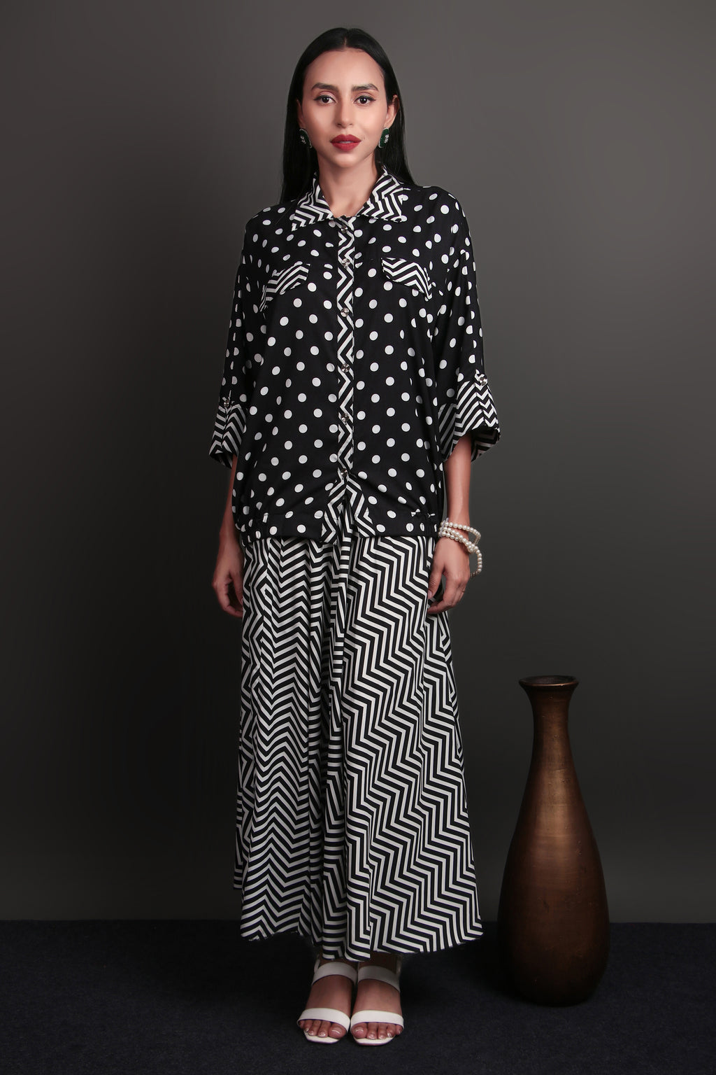 Regale Polka co-rd skirt